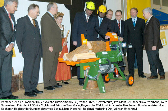 Horst Seehofer in Aktion auf unserer Bühne